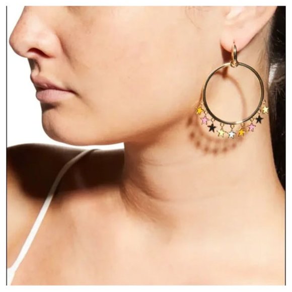 Kendra Scott Sloane Star Open Frame Earrings - Picture 6 of 7